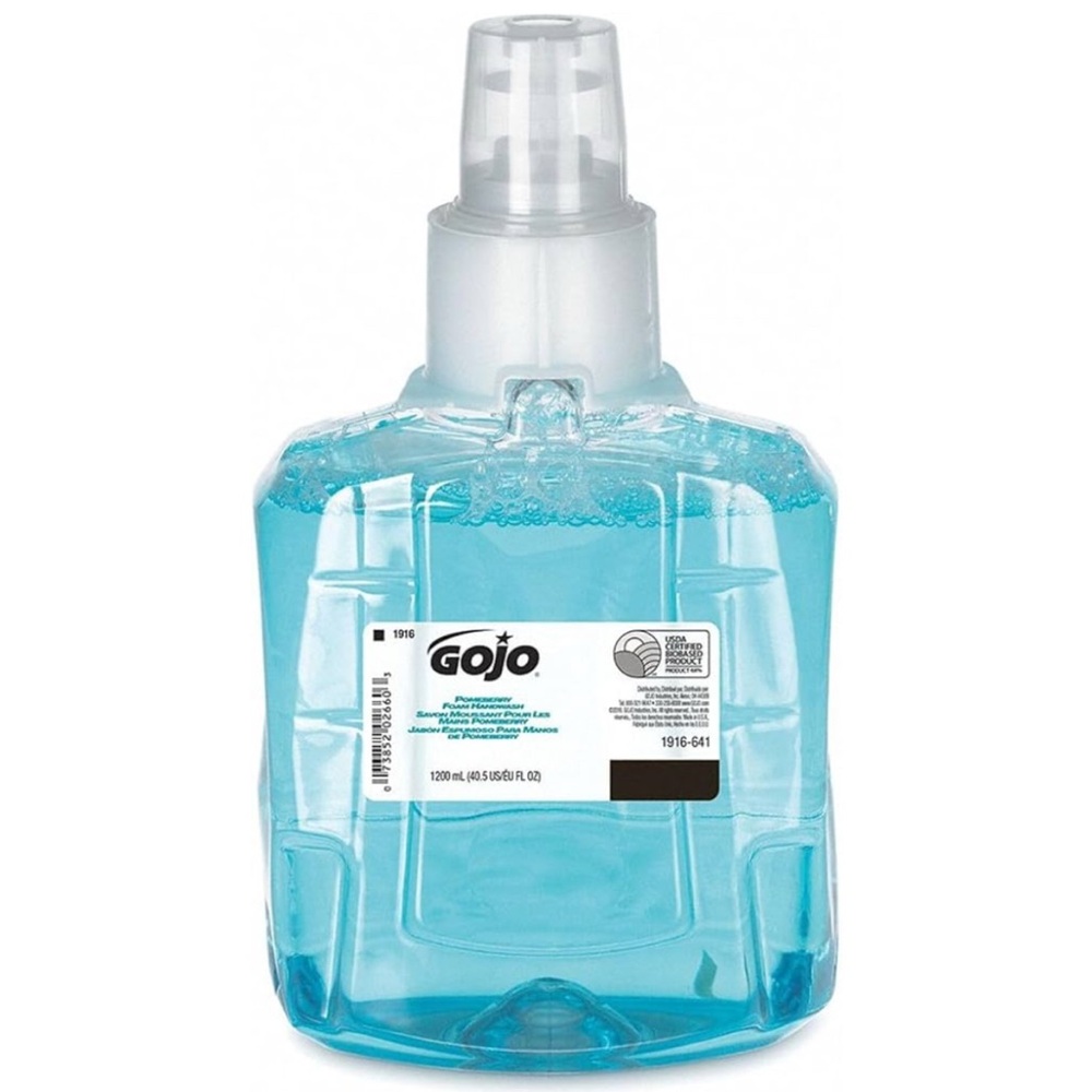 Gojo Blue Hand Soap Refill 1200ml Pomeberry Foam NEW